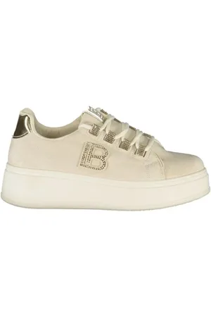 Laura Biagiotti Schoenen, Dames, , 37 EU, Leer, Sneakers met strass en sleehak