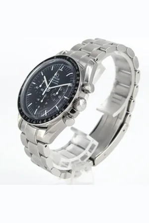 Omega Pre-owned, Dames, Zwart, ONE Size, Pre-owned Stainless Steel watches