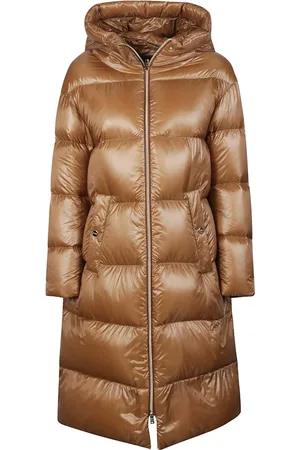 HERNO Mantels, Dames, Bruin, S, Stijlvolle Parka Jas voor Buitensport Avonturen