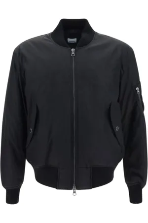 Burberry Jassen, Heren, Zwart, M, Polyester, Stijlvolle Bomberjack