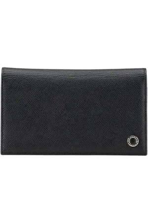 Bvlgari Pre-owned, Dames, Zwart, ONE Size, Leer, Tweedehands leren portemonnees