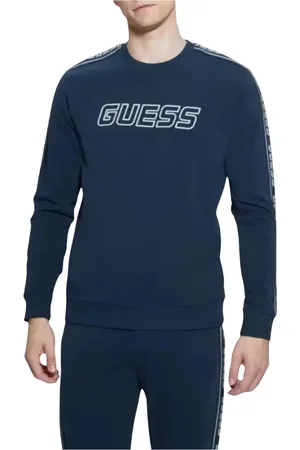 Guess Sweatshirts & Hoodies, Heren, Blauw, L, Katoen, Arlo Sweatshirt voor vrouwen