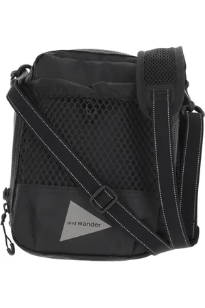 and wander Tassen, Heren, Zwart, ONE Size, Nylon, Geruite Nylon Crossbody Messenger Tas