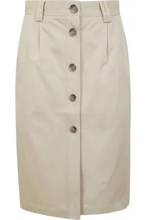 ANINE BING Rokken, Dames, , S, Katoen, Hoge taille twill katoenen shorts Zaire