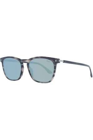 BMW Accessoires, Heren, Grijs, ONE Size, Grijze Herenzonnebril Vierkant Volledig Omrand