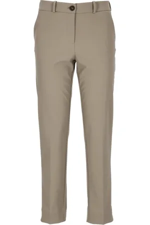 RRD Broeken, Dames, Grijs, XS, Grijze Broek met Riemlussen en Zijdelingse Ventilatie