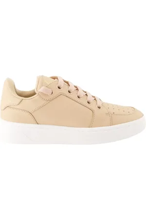 Giuseppe Zanotti Schoenen, Dames, Roze, 35 EU, Leer, Leren sneakers met veters en logo