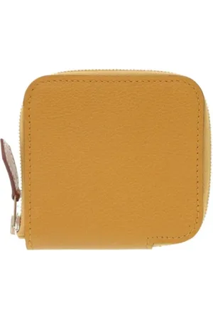 Hermès Pre-owned, unisex, Geel, ONE Size, Leer, Tweedehands leren portemonnees