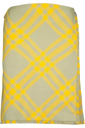Burberry Rokken, Dames, Veelkleurig, S, Wol, Wollen Kilt Rok voor Vrouwen