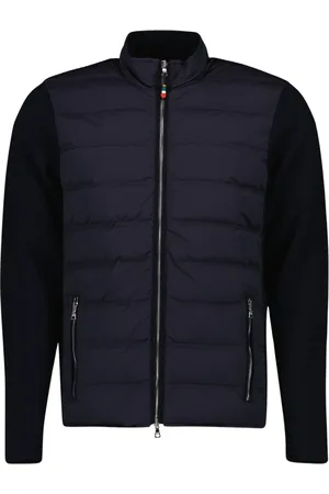 Orlebar Brown Jassen, Heren, Blauw, S, Gewatteerde Jas Wallace
