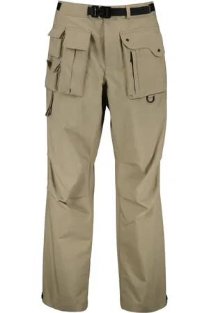 Dior Broeken, Heren, Bruin, M, Katoen, Cargo Broek met Meerdere Zakken met Rits