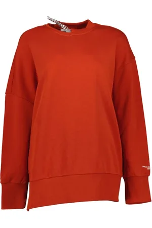 Stella McCartney Truien, Dames, Rood, 3Xs, Casual Sweatshirt met Falabella Stijl