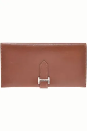 Hermès Pre-owned, unisex, Bruin, ONE Size, Leer, Tweedehands leren portemonnees