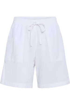 Kaffe Korte broeken, Dames, Wit, L, Wijde Shorts & Knickers in Krijt