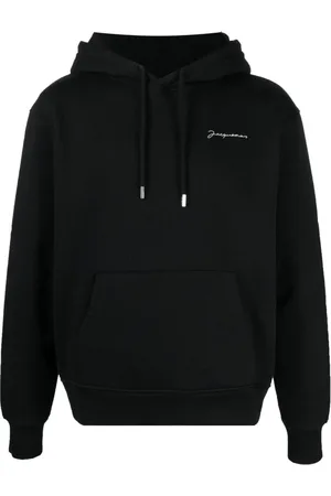 Jacquemus Sweatshirts & Hoodies, Heren, Zwart, S, Katoen, Zwarte Sweatshirt Stijlvol Casual Herenkleding