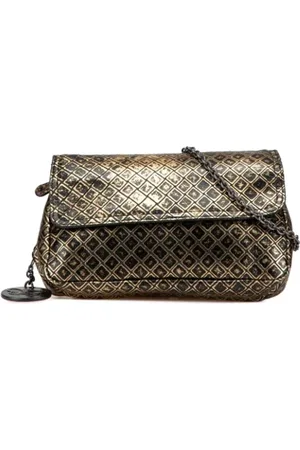 Bottega Veneta Pre-owned, Dames, Geel, ONE Size, Leer, Pre-owned Leather crossbody-bags