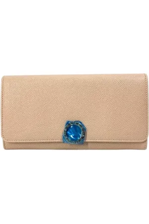 Bvlgari Pre-owned, Dames, Roze, ONE Size, Leer, Tweedehands leren portemonnees