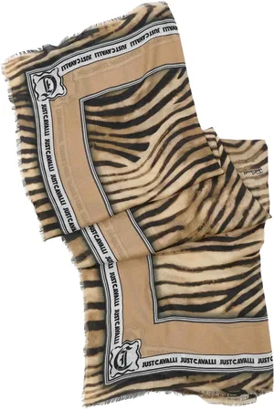 Roberto Cavalli Accessoires, Dames, , ONE Size, Zebra Print Modal Pashmina Sjaal