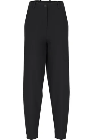 RRD Broeken, Dames, Zwart, L, Zwarte Broek met Riemlussen