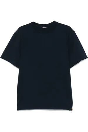 K-Way Tops, Heren, Blauw, M, Blauwe Crew Neck T-shirts en Polos