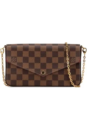 LOUIS VUITTON Pre-owned, Dames, Bruin, ONE Size, Pre-owned Canvas crossbody-bags
