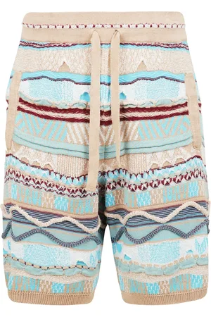 LANEUS Korte broeken, Heren, Veelkleurig, S, Katoen, Hoge taille katoenen Bermuda shorts
