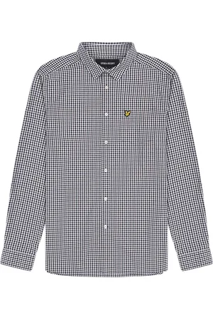 Lyle & Scott Overhemden, Heren, Veelkleurig, S, Katoen, Geruit Gingham Overhemd