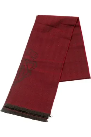 Gucci Pre-owned, Dames, Rood, ONE Size, Wol, Pre-owned Wool scarves