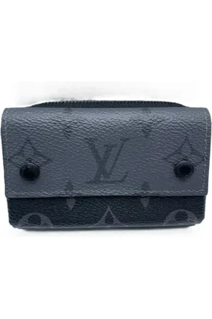 LOUIS VUITTON Pre-owned, Heren, Zwart, ONE Size, Pre-owned Canvas wallets