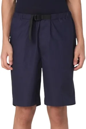 Roberto Collina Korte broeken, Heren, Blauw, L, Katoen, Blauwe Trekkoord Bermuda Shorts