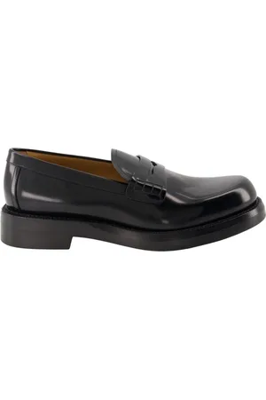 Dior Schoenen, Heren, Zwart, 44 EU, Suède, Verstelbare enkelband mocassins