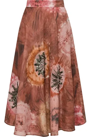 Maliparmi Rokken, Dames, Roze, XS, Roze Shibori Rok