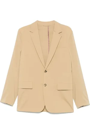 Paul Smith Jassen, Heren, Bruin, L, Leer, Beige buitenkleding jas voor mannen
