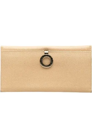 Bvlgari Pre-owned, Dames, , ONE Size, Leer, Tweedehands leren portemonnees