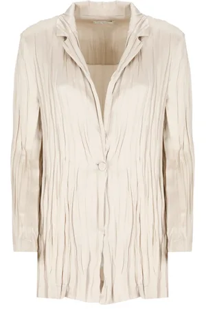 ANTONELLI Blouses & Shirts, Dames, , XS, Satijn, Satijnen Blazer met Peak Revers