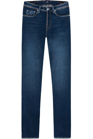 sartoria tramarossa Jeans, Heren, Blauw, W35, Katoen, Blauwe Katoenen Jeans & Broek