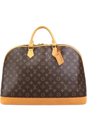 LOUIS VUITTON Pre-owned, Dames, Bruin, ONE Size, Tweedehands Canvas Louis Vuitton tassen