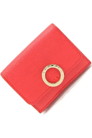 Bvlgari Pre-owned, Dames, Roze, ONE Size, Leer, Tweedehands leren portemonnees