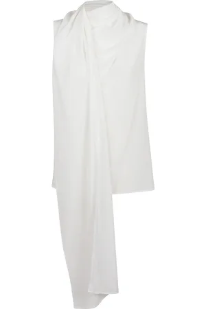 P.A.R.O.S.H. Tops, Dames, Wit, M, Zijden Shirt Nude & Neutrals Stijlvol