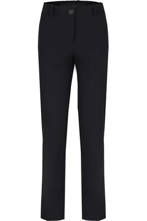RRD Broeken, Dames, Zwart, L, Zwarte Broek met Riemlussen