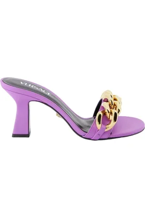 VERSACE Schoenen, Dames, Paars, 37 EU, Kettingmuiltjes voor vrouwen
