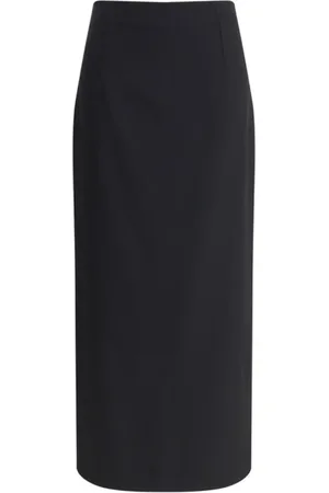 LARDINI Rokken, Dames, Zwart, XS, Wol, Elegante Wol Potlood Rok