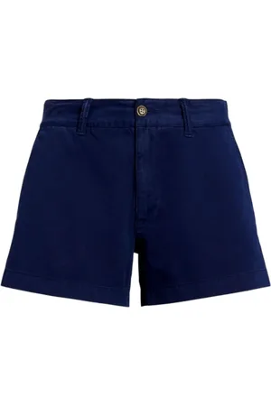 Ralph Lauren Korte broeken, Dames, Blauw, 3Xs, Katoen, Shorts Blauw