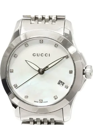 Gucci Pre-owned, Dames, Wit, ONE Size, Pre-owned Metal watches