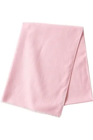 Gucci Pre-owned, Dames, Roze, ONE Size, Wol, Pre-owned Silk scarves