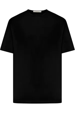 LEMAIRE Tops, Heren, Zwart, M, Katoen, Zwart T-shirt voor mannen