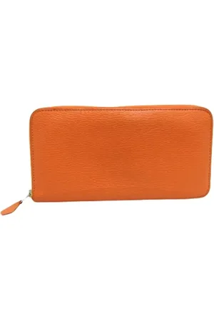 Hermès Pre-owned, unisex, Oranje, ONE Size, Leer, Tweedehands leren portemonnees