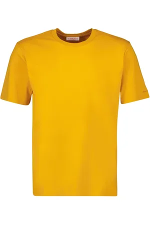 Orlebar Brown Tops, Heren, Oranje, L, Katoen, Oranje Katoenen T-shirt Standaard Model