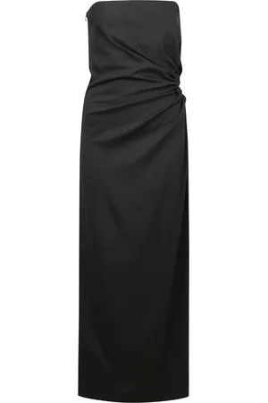 Max Mara Kleedjes, Dames, Zwart, M, Wol, Elegante Bustierjurk van Wolmix