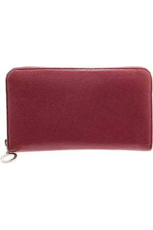 Bvlgari Pre-owned, Dames, Rood, ONE Size, Leer, Tweedehands leren portemonnees